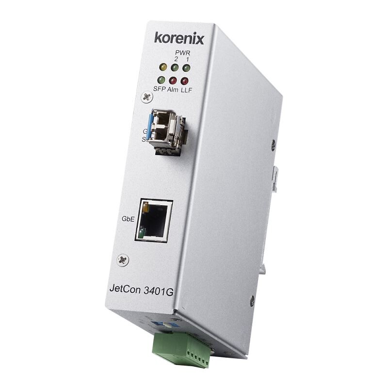 Mediamuunnin JetCon 3401G 1000Base-TX to SFP, 40~75℃