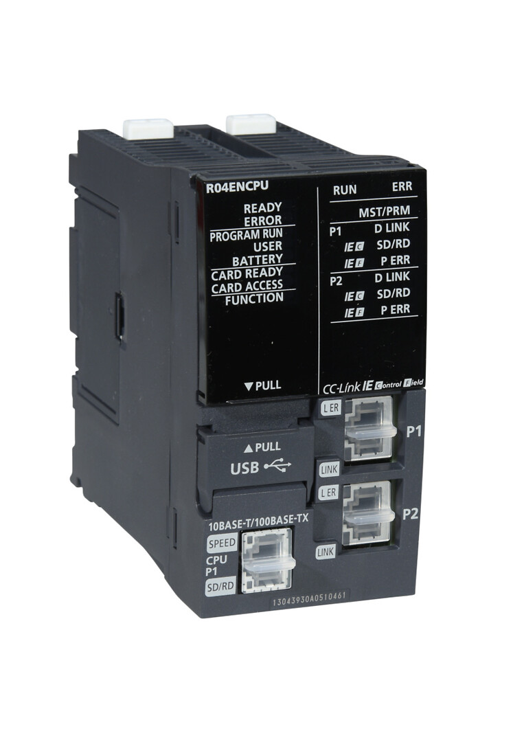 Keskusyksikkö R04ENCPU 4096 I/O 40k steps CC Link IE Ethernet USB