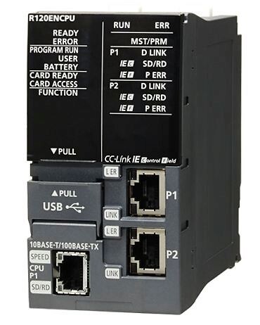 Keskusyksikkö R120ENCPU 4096 I/O 1200k steps CC Link IE Ethernet USB
