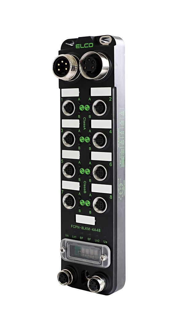 IO-Link Master Compact67, EtherNet IP, 8x Class A, Max. 16 I/O
