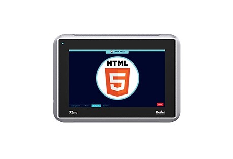 Operointipääte X2 pro 7 Web 7" 840×480 HTML5 web client TFT-LCD kosketusnäyttö