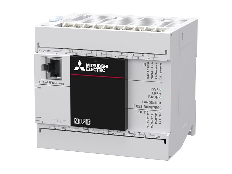 FX5S-30MT/ESS perusyksikkö 16 tuloa 24 VDC 14 transistorilähtöä AC-syöttö