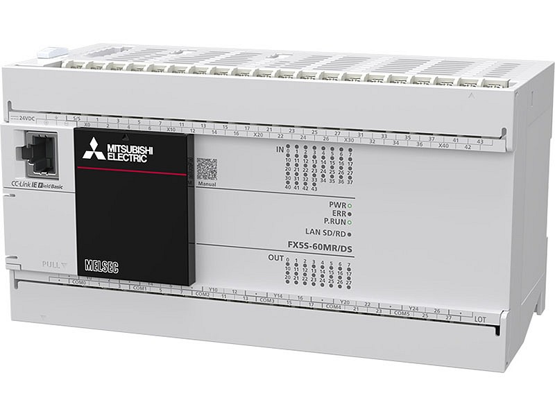 FX5S-60MR/DS perusyksikkö 36 tuloa 24 VDC 24 relelähtöä DC-syöttö
