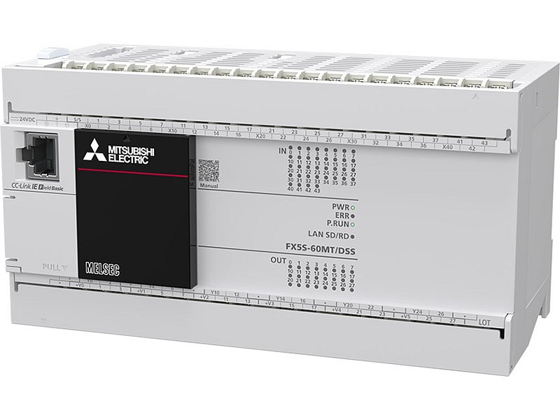 FX5S-60MT/DSS perusyksikkö 36 tuloa 24 VDC 24 transistorilähtöä DC-syöttö