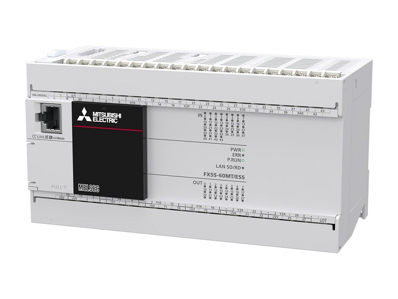 FX5S-60MT/ESS perusyksikkö 36 tuloa 24 VDC 24 transistorilähtöä AC-syöttö