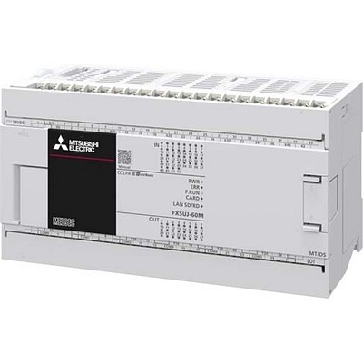 FX5UJ-60MT/ESS perusyksikkö 36 tuloa 24 tr.lähtöä Ethernet SD USB AC-syöttö