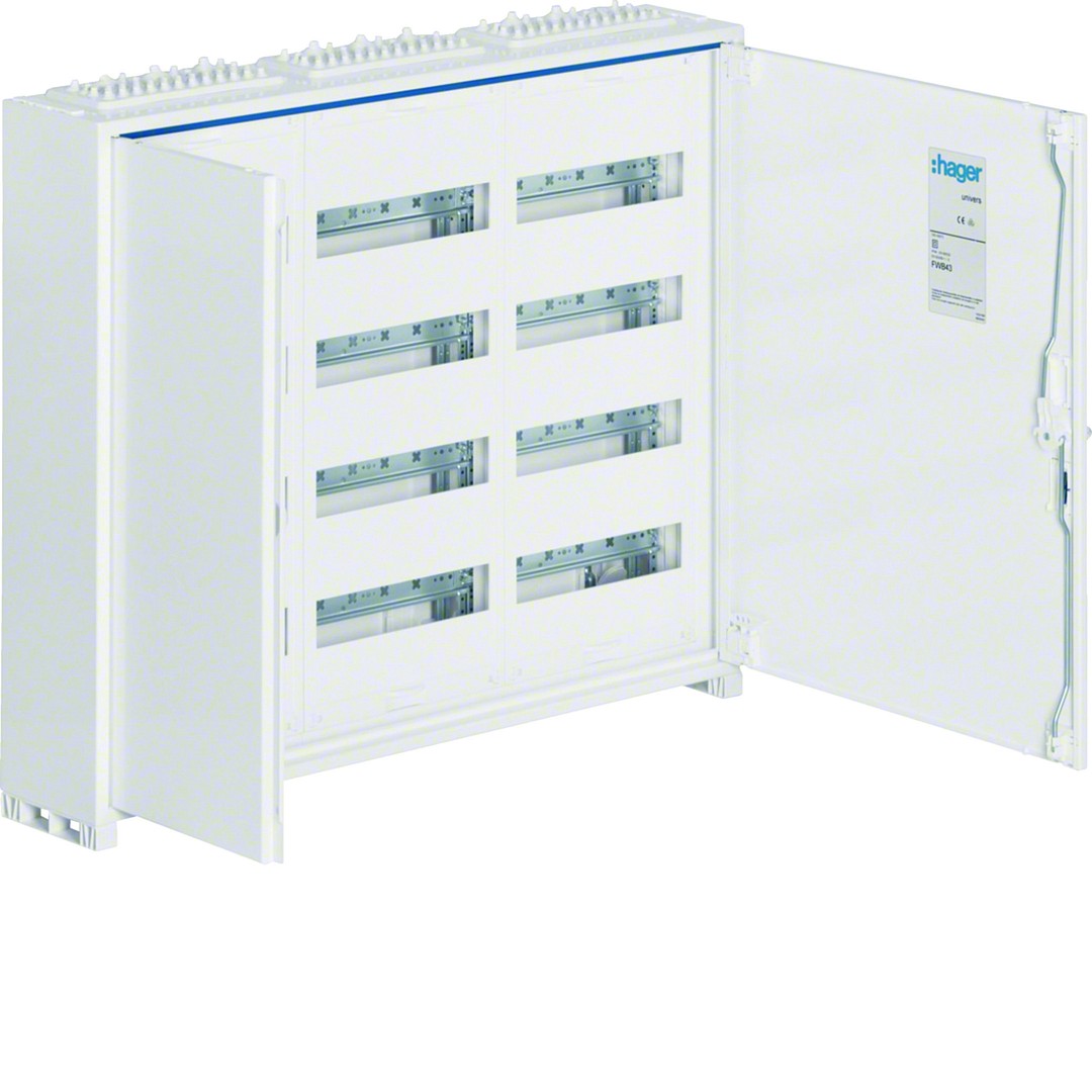 Jaotuskilp FWB Univers, pinnap., 144 moodulit, PE/N, IP44