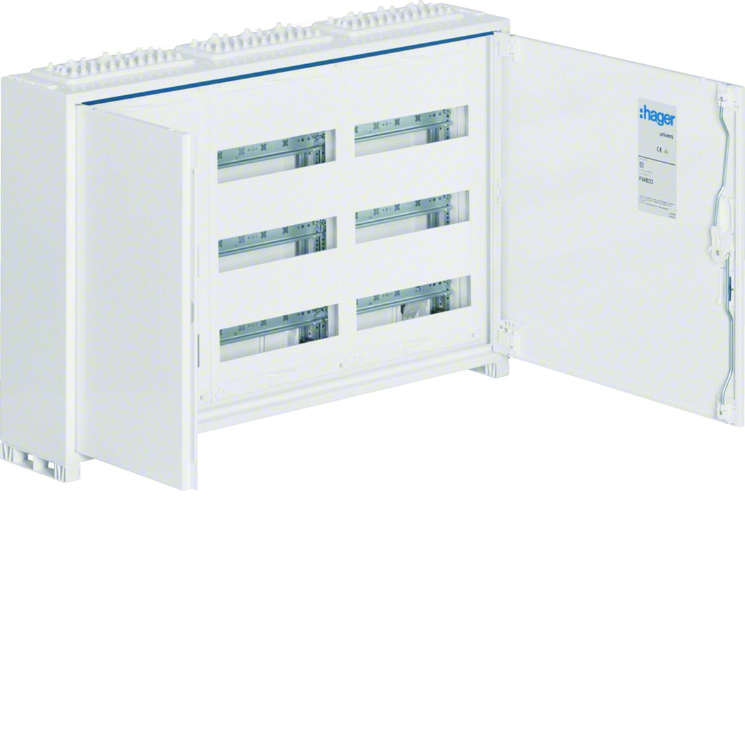 Jaotuskilp FWB Univers, pinnap., 108 moodulit, PE/N, IP44