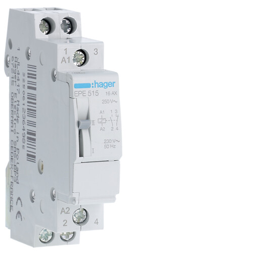 Impulssrelee 16A, 1NO+1NC, 230V (230VAC/110VDC), 1 moodul