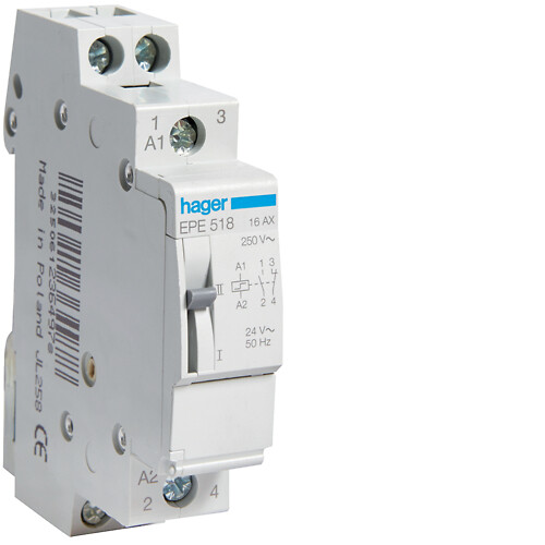 Impulssrelee 16A, 1NO+1NC, 230V (24VAC/12VDC), 1 moodul