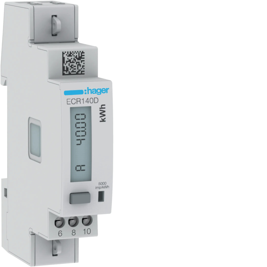 Elektriarvesti, 1-faasiline, 40A, 1 moodul, MODBUS, MID