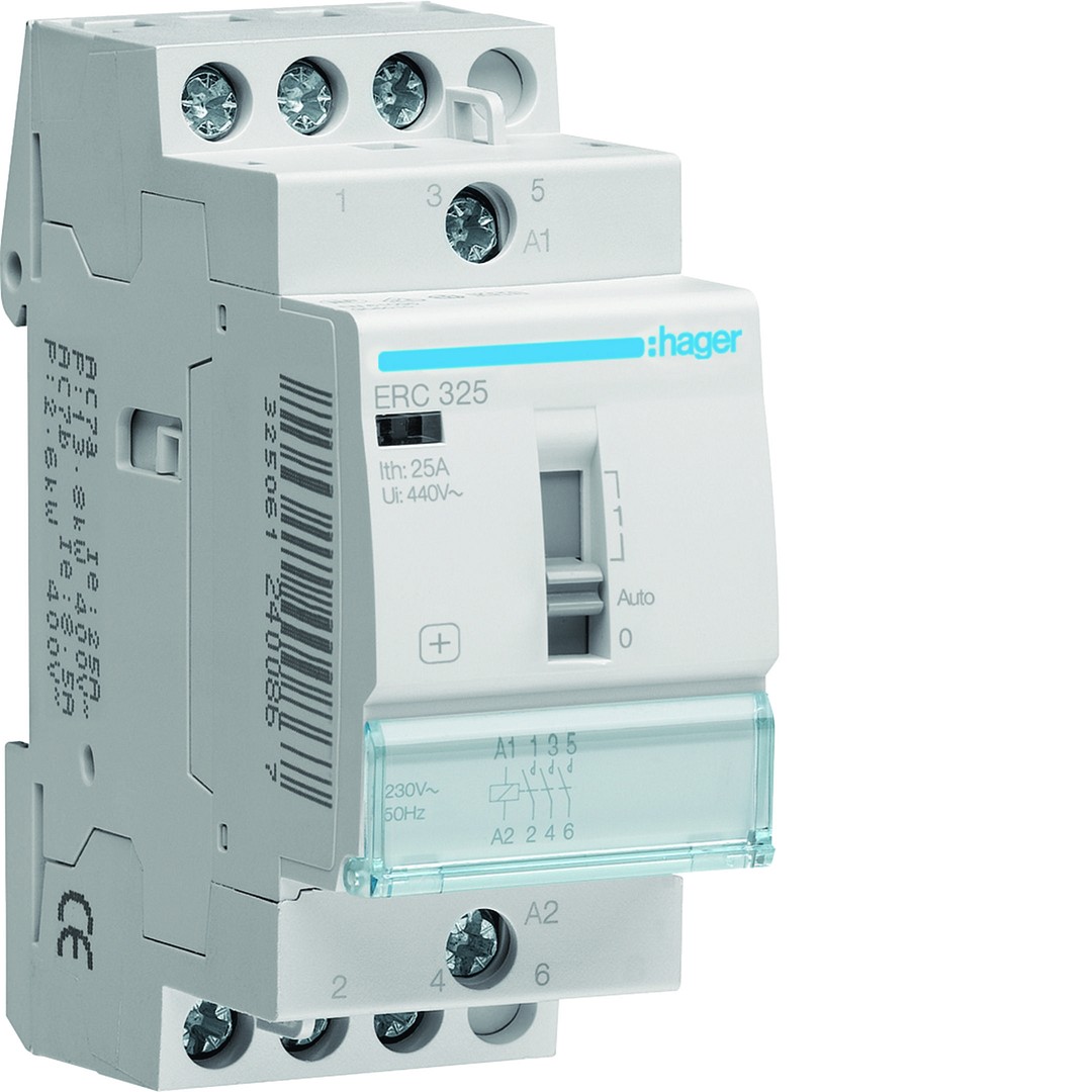 Moodulrelee 25A, 3NO, 230VAC, 2 moodulit