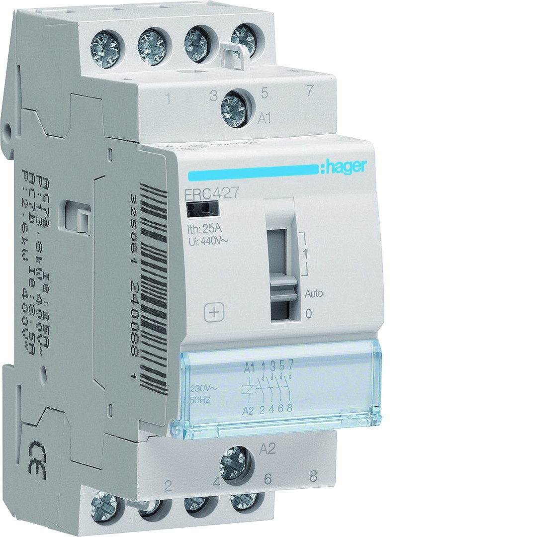 Moodulrelee 25A, 2NO+2NC, 230V