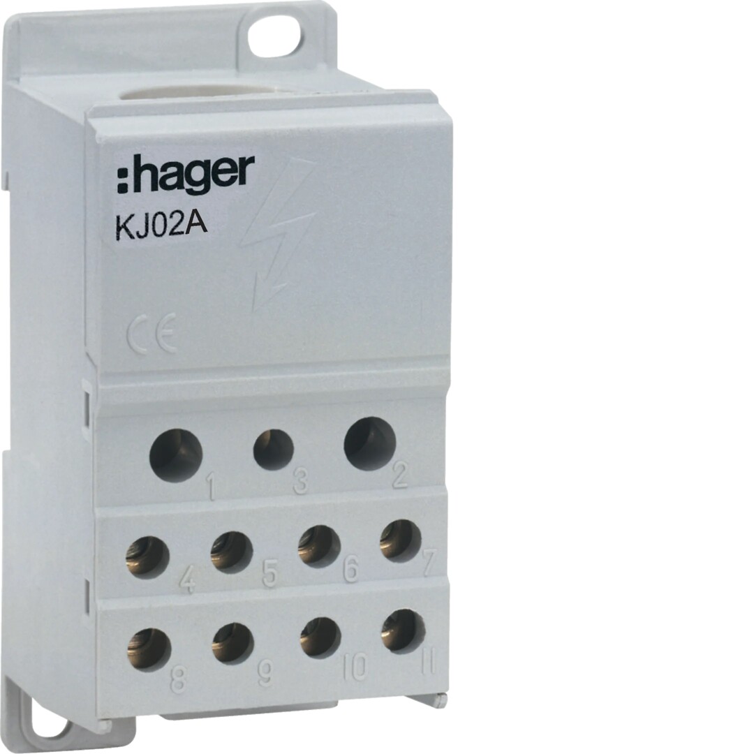 Jaotusklemm 250A, 1x 35-95/2×6-35/5x 1,5-16/4x 1,5-10 mm²
