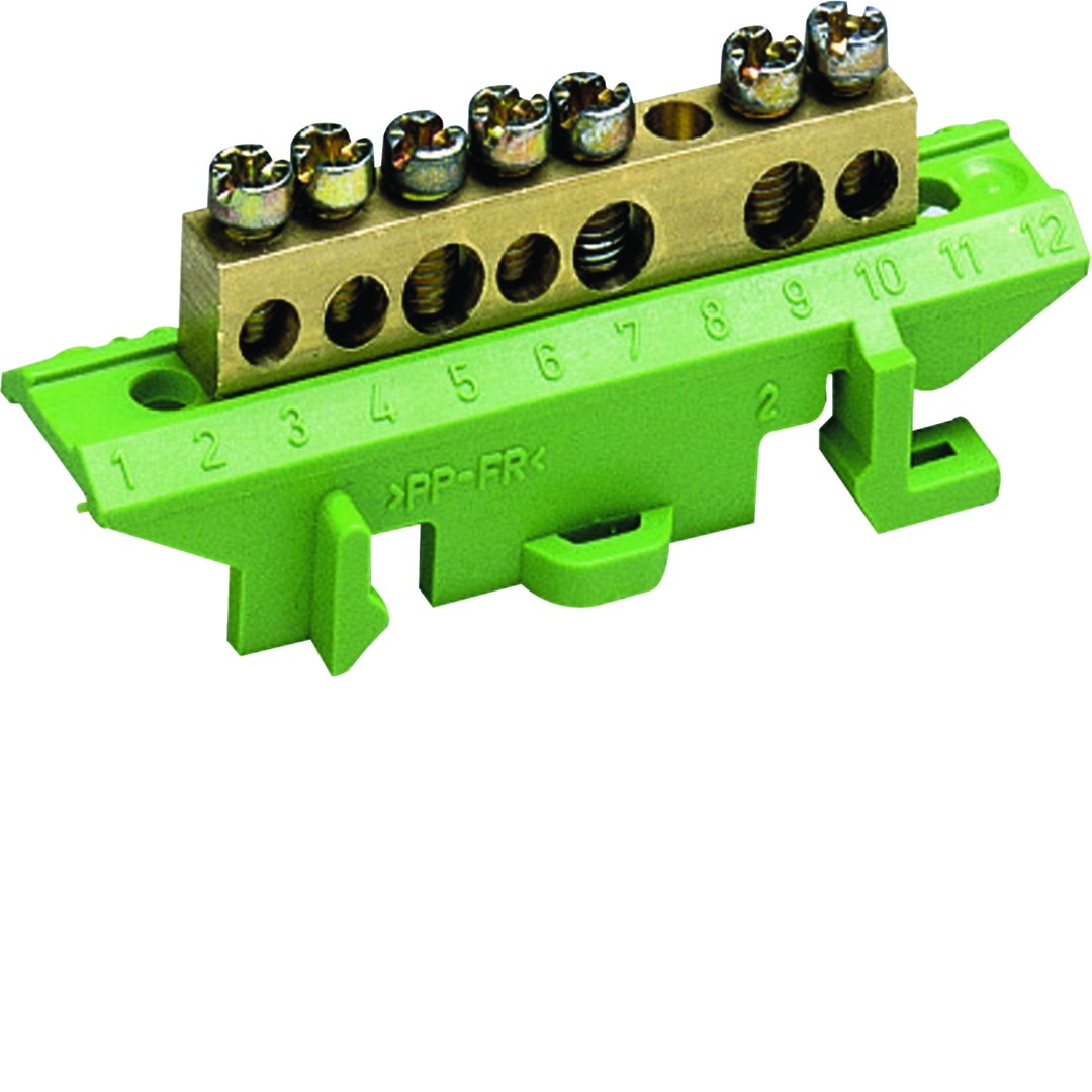 Klemm PE, DIN liistule, 3×16/4×10 mm²