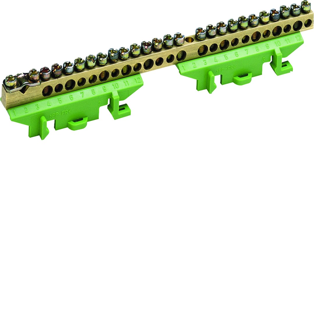 Klemm PE, DIN liistule, 1×25/11×16/13×10 mm²