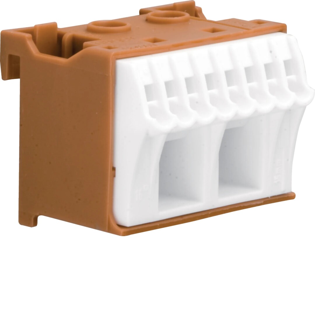 QC terminal P, 10 kohta, 63A (8×1-4mm²) + (2×4-16mm²)