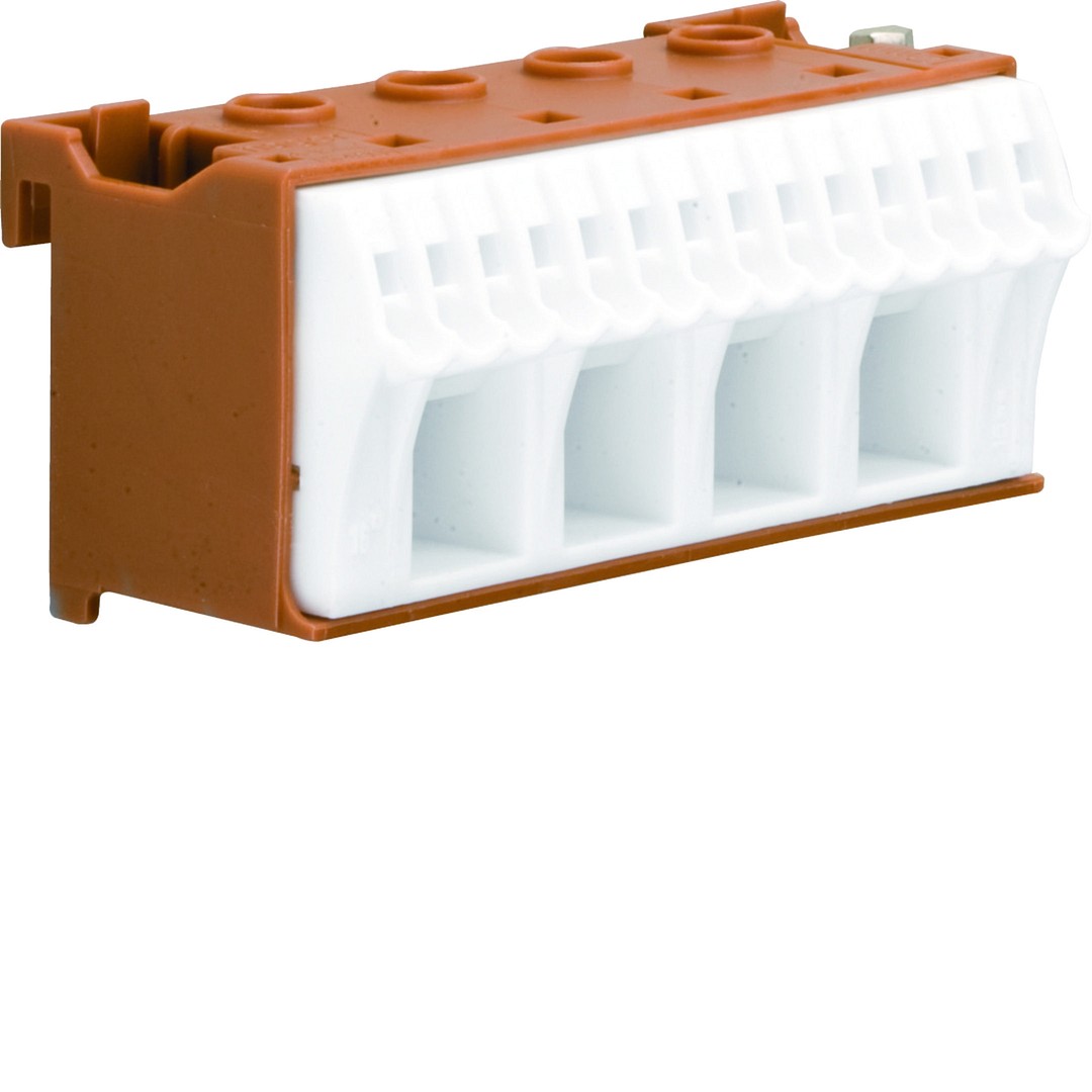 QC terminal P, 18 kohta, 63A (14×1-4mm²) + (4×4-16mm²)