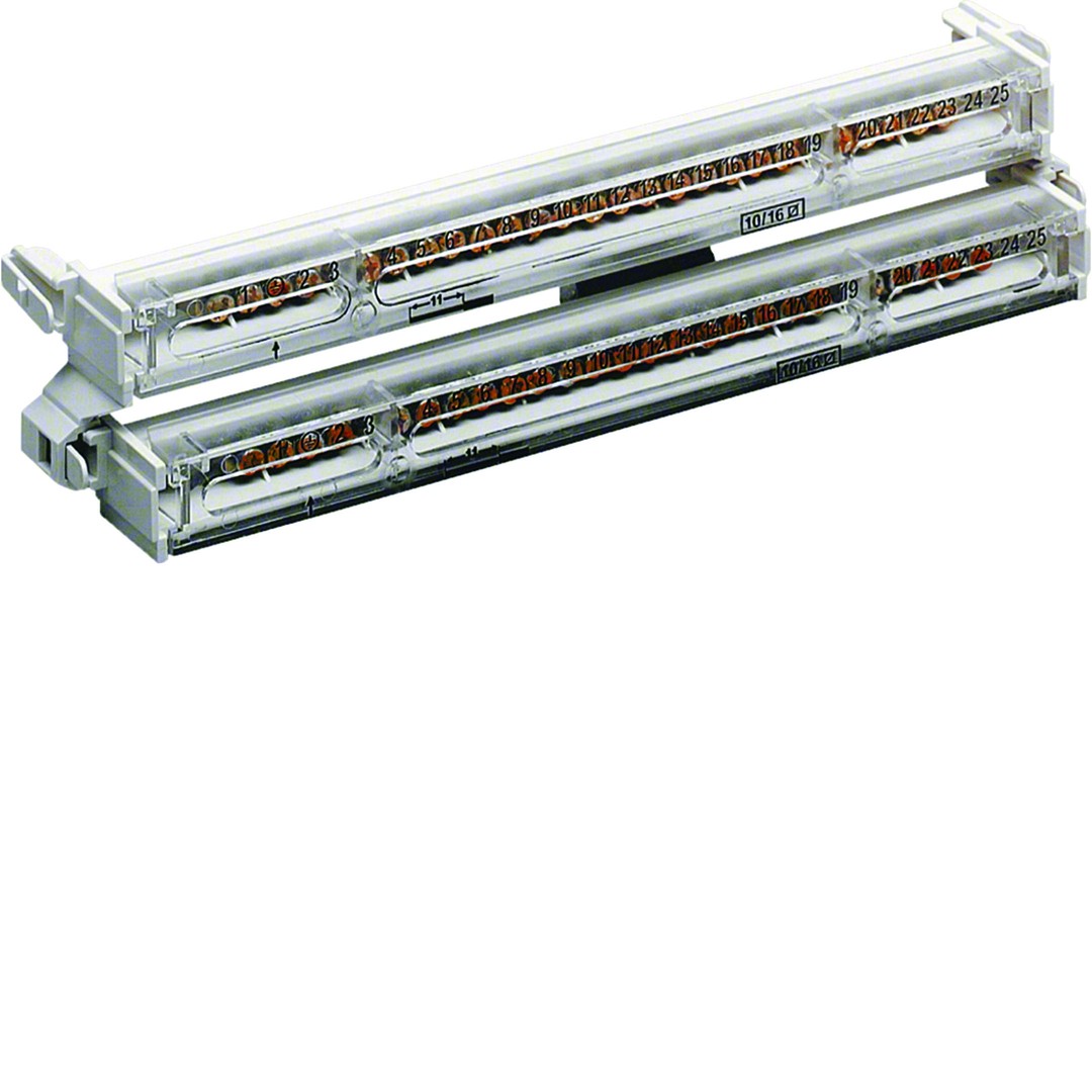 PE/N klemm, universZ, 2×25 kinnituspunkti, 11×16/14×10 mm2
