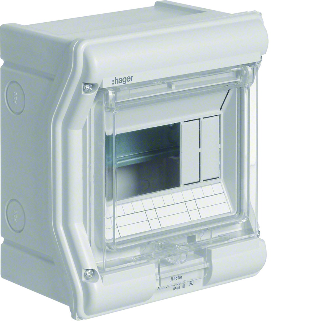Moodulkilp Vector, pinnap., 1×6 moodulit, PE/N, IP65