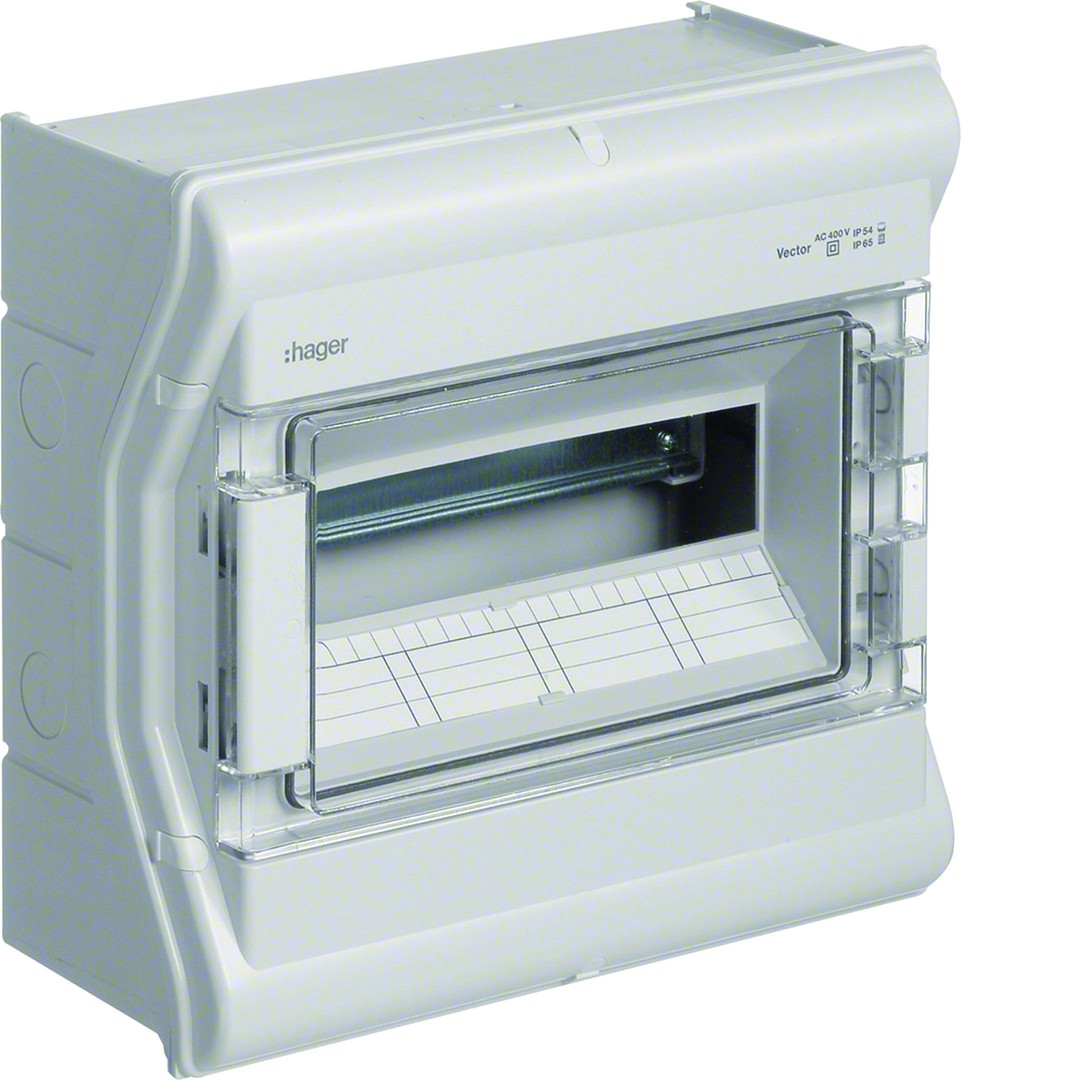 Moodulkilp Vector, pinnap., 1×12 moodulit, PE/N, IP65