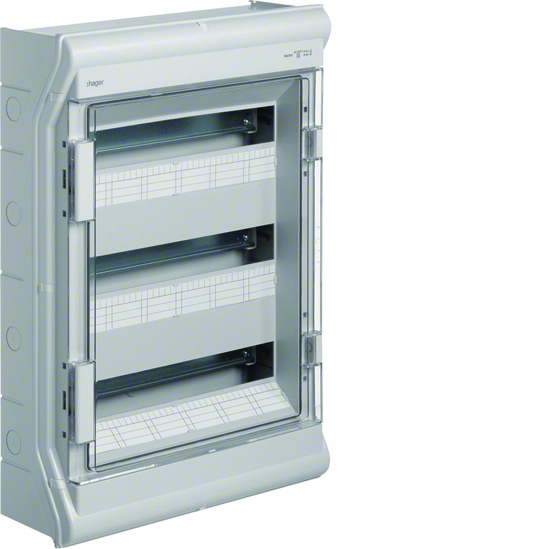Moodulkilp Vector, pinnap., 3×18 moodulit, PE/N, IP65