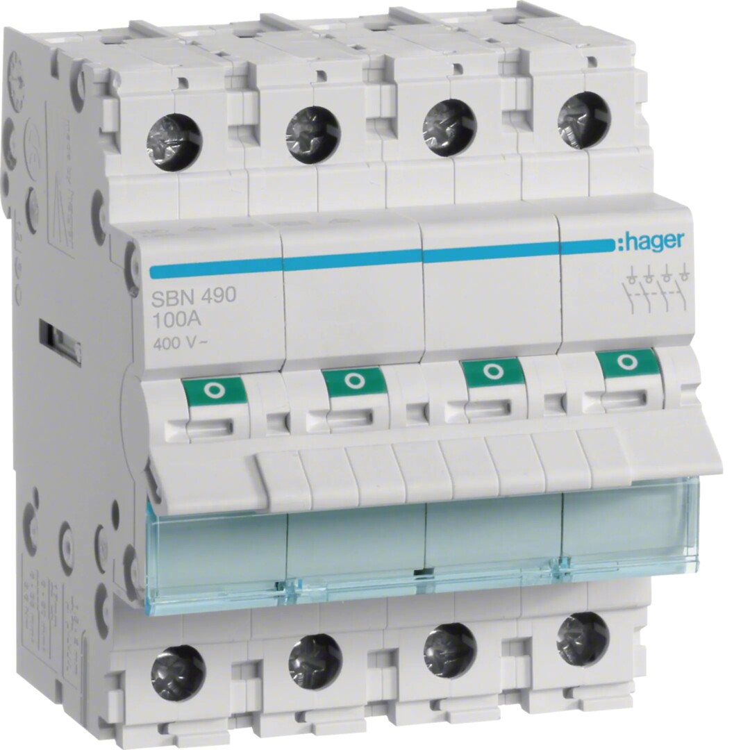 Moodullüliti 4P, 100A, 400VAC, 4 moodulit (50/35mm²)