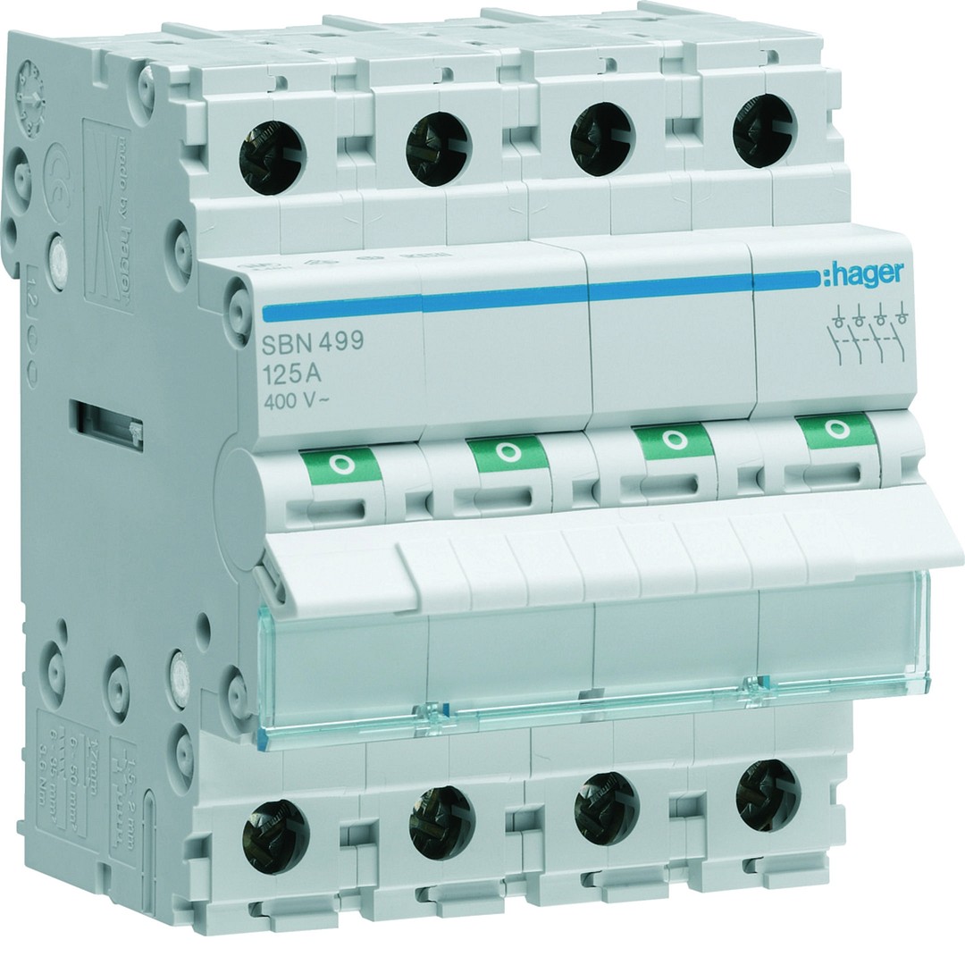 Moodullüliti 4P, 125A, 400VAC, 4 moodulit (50/35mm²)