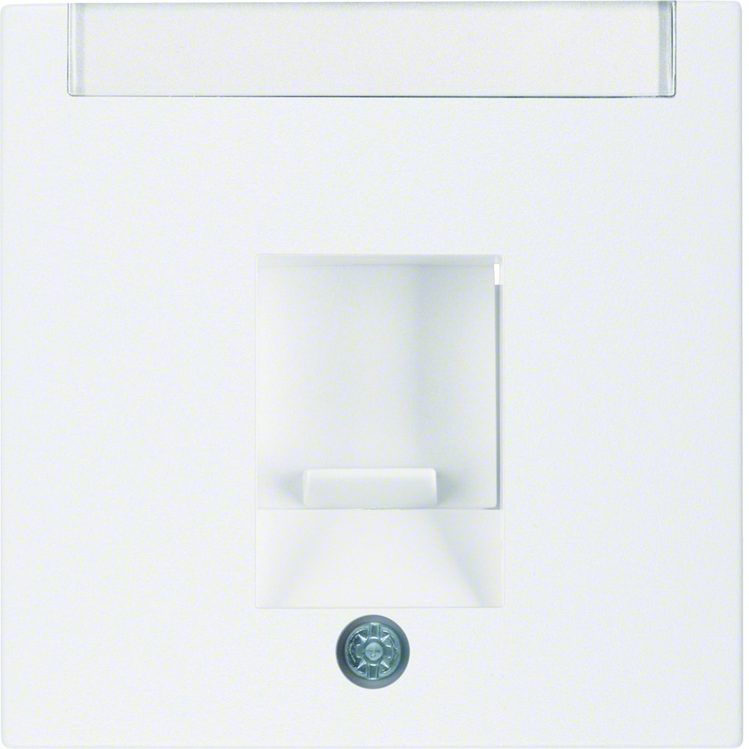 Centrinė plokštė „Safety Plus“ su langeliu, Berker S1/B3/B7, balta matinė