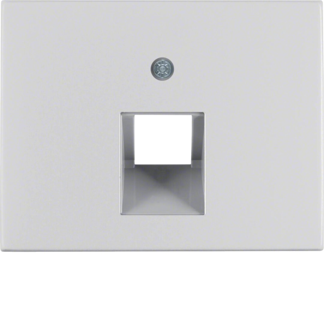 Centrinė plokštė FCC, RJ45,  Berker K5, aliuminis