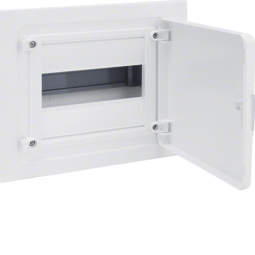 Įleidžiamas plastikinis skydas su baltomis durelėmis, IP40, 1×8, Golf