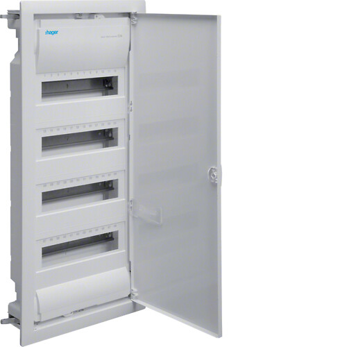 Įleidžiamas skydelis montavimui į gipskartonio sieną, IP30, 4×12, Volta