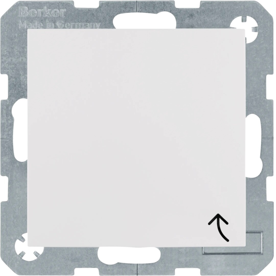 Schuko lizdas QC„Safety Plus“su dangteliu IP44 Berker S1/B3/B7 baltas blizgus