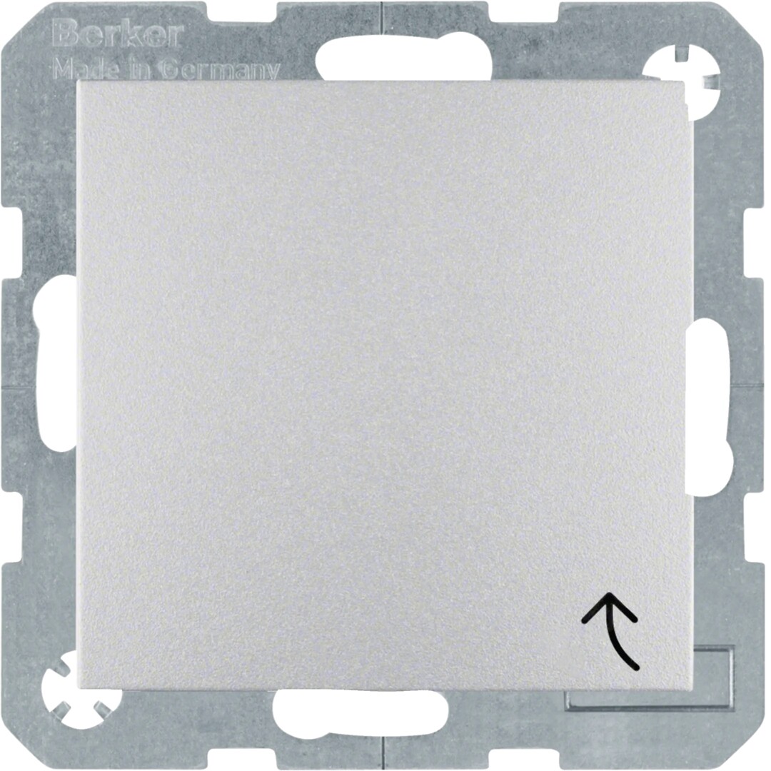 Schuko lizdas QC„Safety Plus“su dangteliu IP44 Berker S1/B3/B7 aliuminis matinis