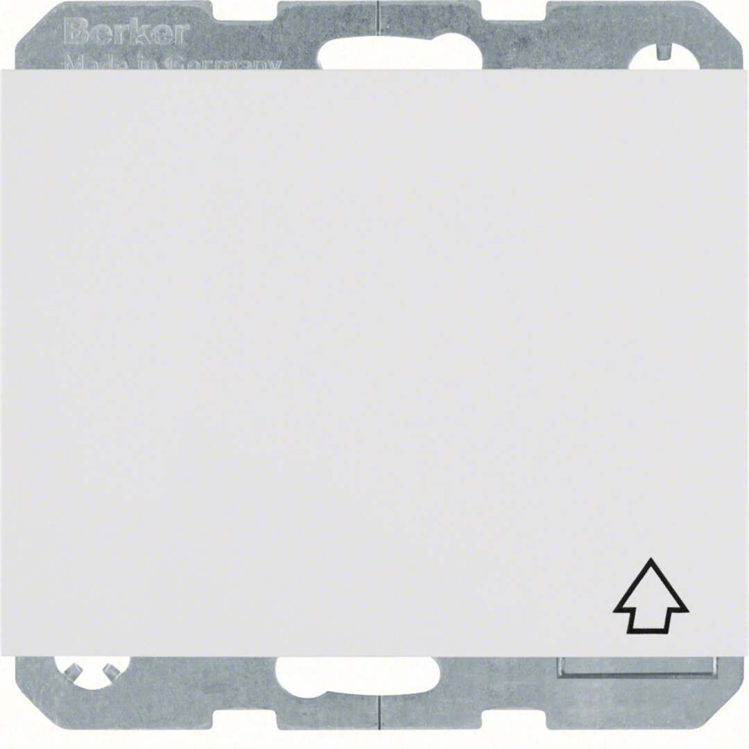 Schuko lizdas  QC „Safety Plus“ su dangteliu Berker K1 baltas blizgus