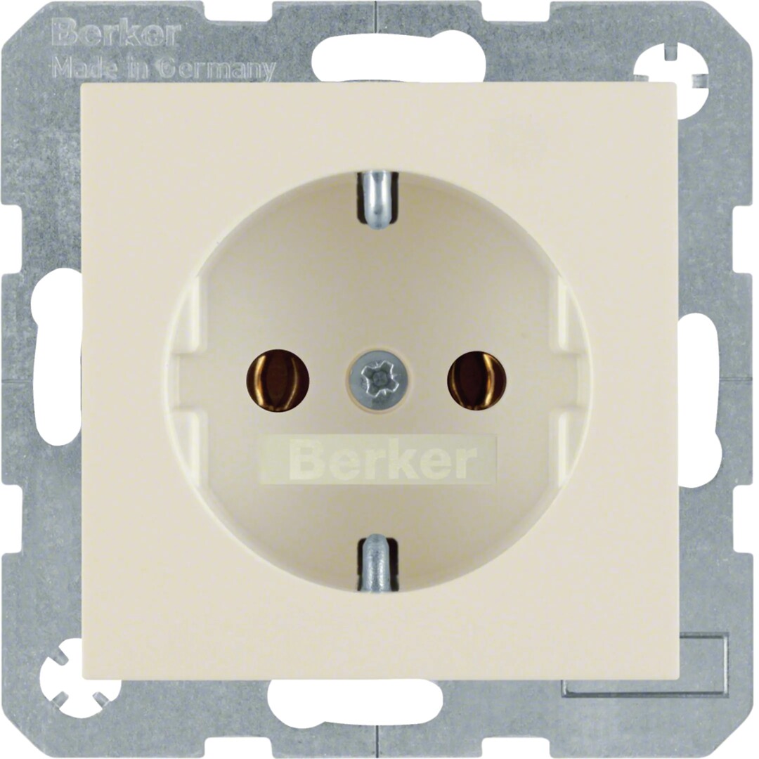 Schuko lizdas QC Berker S1/B3/B7 smėlio blizgus