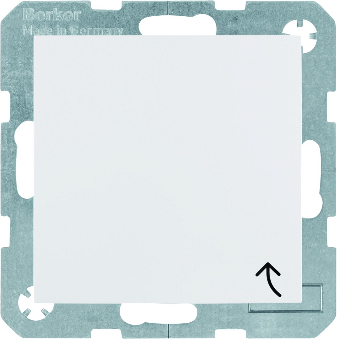 Schuko lizdas QC „Safety Plus“ su dangeliu Berker S1/B3/B7, baltas blizgus