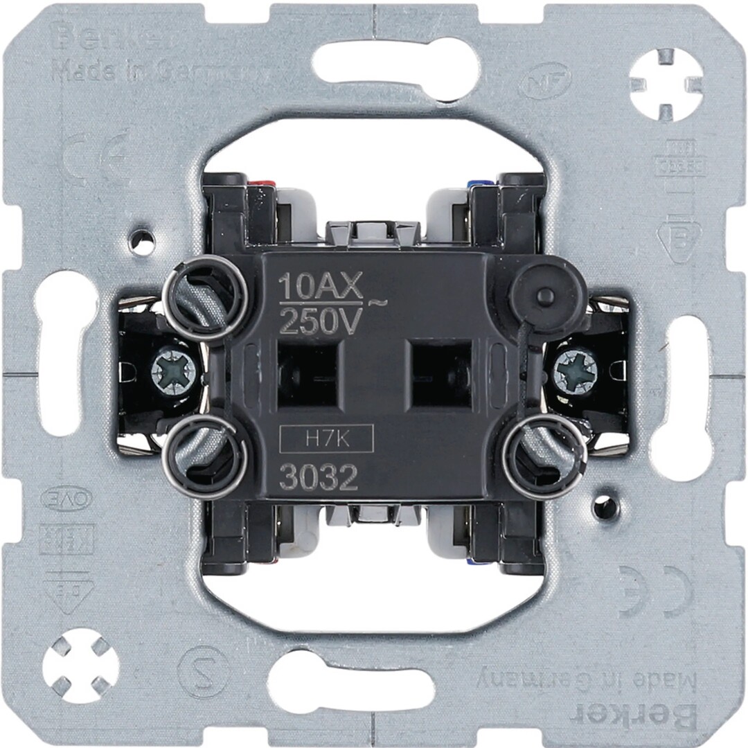 Dvipolis jungiklis QC, 10 A, 250 V~, Berker
