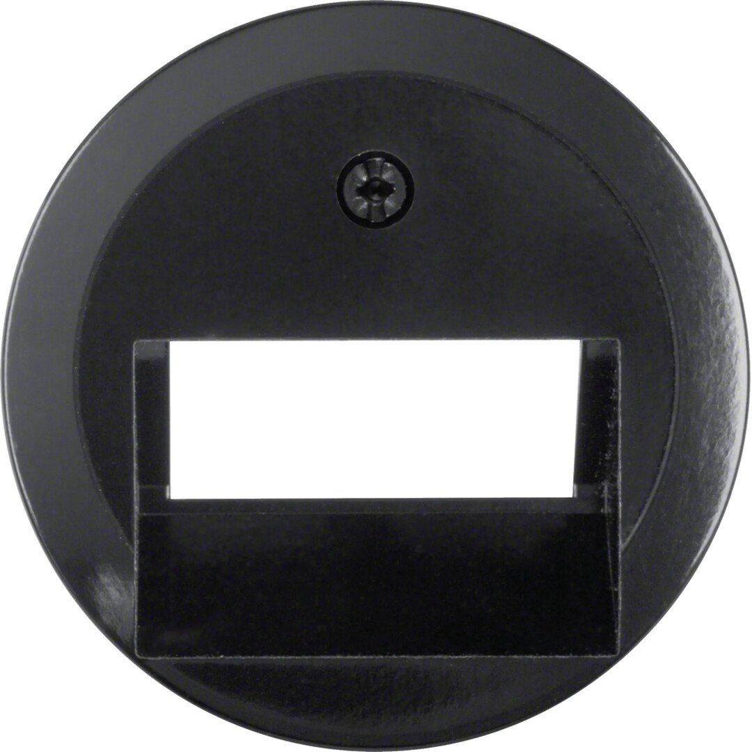 WTF4108BG Centrinė plokštė FCC lizdui, RJ45x2, Serie 1930,/Glass, juoda blizgi