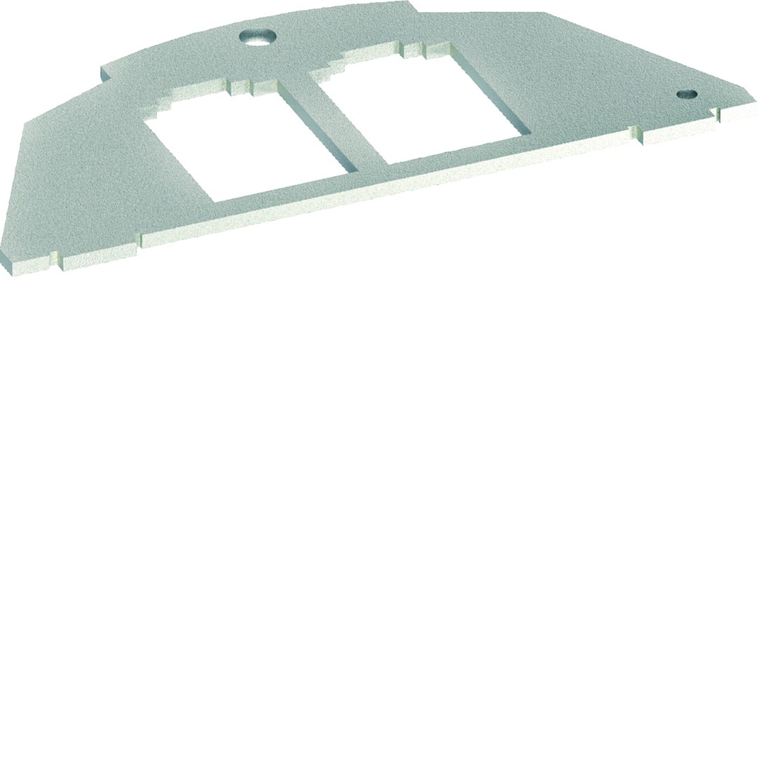 Montavimo plokštė BTR, tipas 03, 19,5×14,85, dviejų lizdų