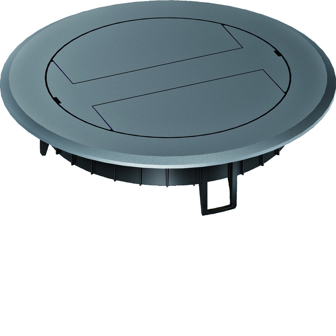 Plastikinis atlenkiamas dangtelis, BSR02, Iron Grey/pilka