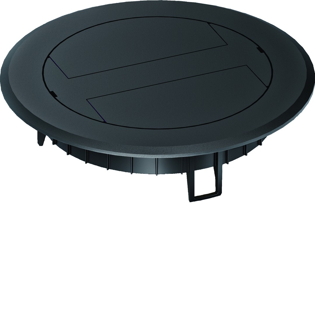 Plastikinis atlenkiamas dangtelis, BSR02, juodas