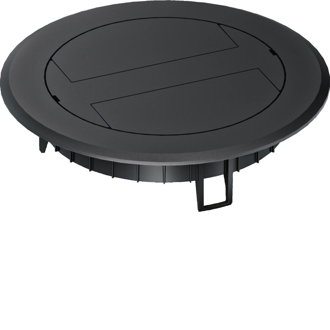 Plastikinis atlenkiamas dangtelis, BSR02, juodas