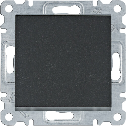 Vieno klavišo perjungiklis, Lumina Intense, juodas, RAL9004