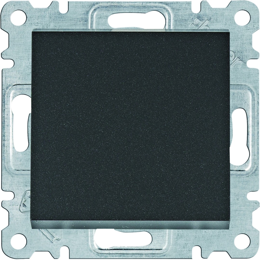 Vieno klavišo perjungiklis, Lumina Intense, juodas, RAL9004