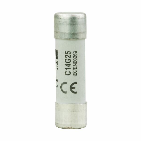 Cilindrinis saugiklis, 14×51 mm, 25A, gG, 690V, AC tipas