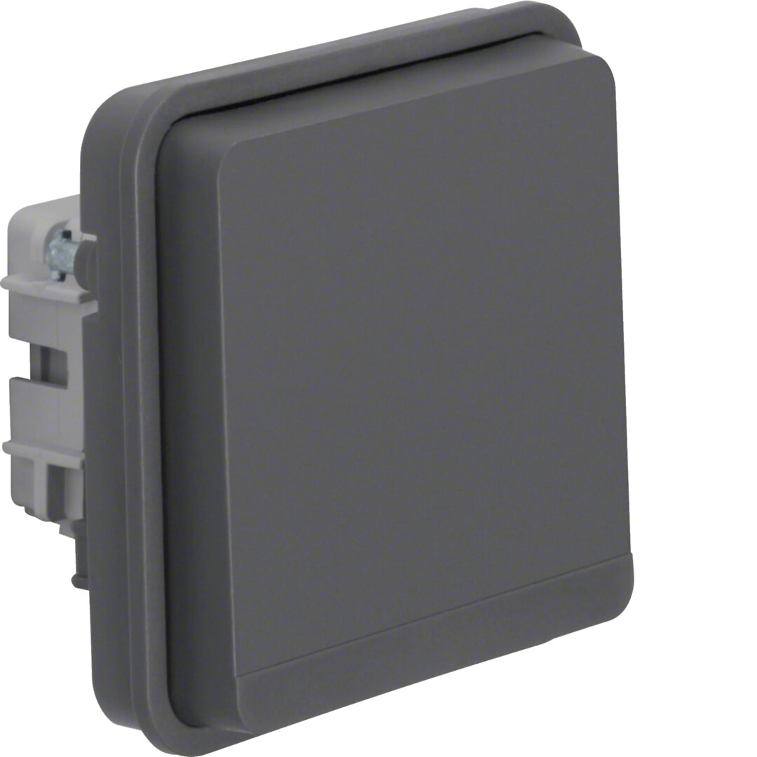 Schuko lizdas su dangteliu "Safety Plus" p/t IP55 Berker , pilkas matinis