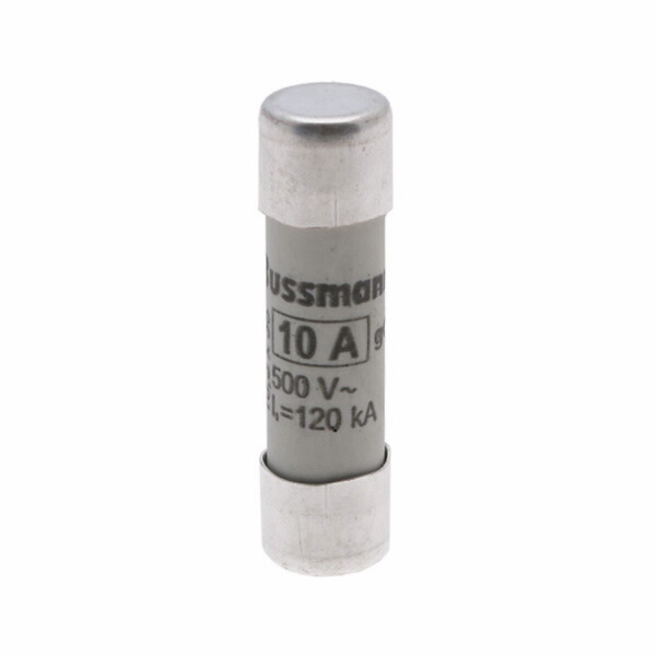 Cilindrinis saugiklis, 10×38 mm, 10A, gG, 500V, AC tipas