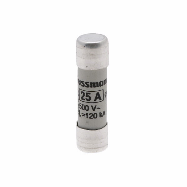 Cilindrinis saugiklis, 10×38 mm, 25A, gG, 500V, AC tipas