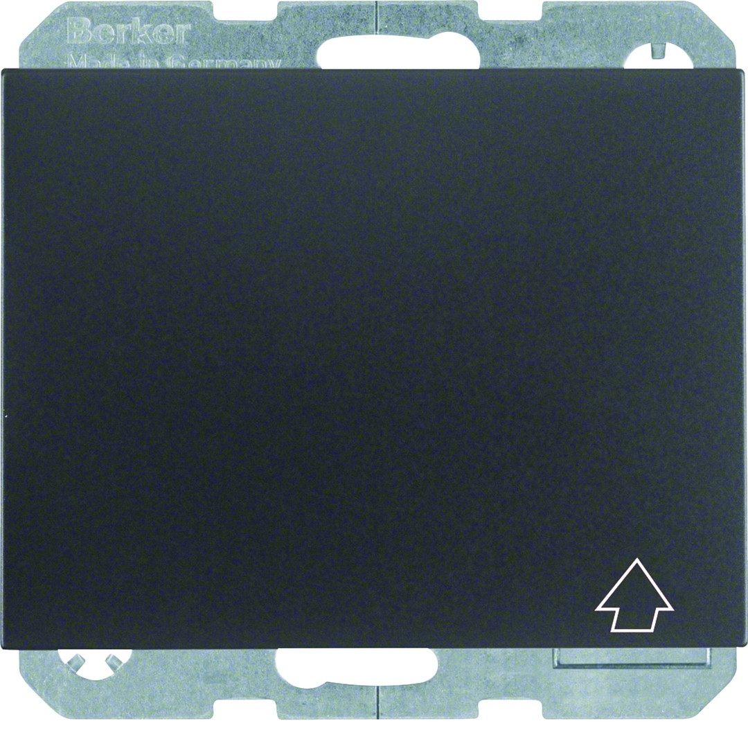 Schuko lizdas QC „Safety Plus“su autodangteliu IP44 Berker K1 antracitas matinis